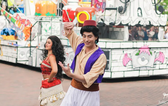 Rencontre avec un personnage d’Aladdin