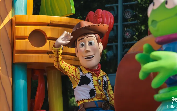 Rencontre avec un personnage de Toy Story